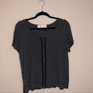 Black striped top